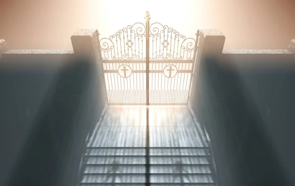 De trap naar de hemel Gates — Stockfoto