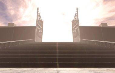 The Stairs To Heavens Gates clipart