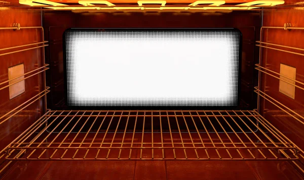 Dentro do forno — Fotografia de Stock