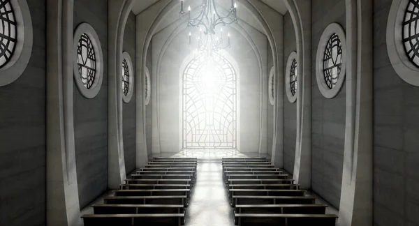 Iglesia vidriera — Foto de Stock