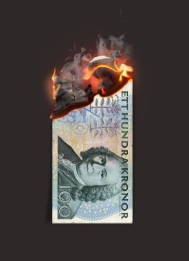 Kronor Para Yakma Notu