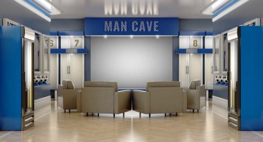 Soccer Man Cave Interior