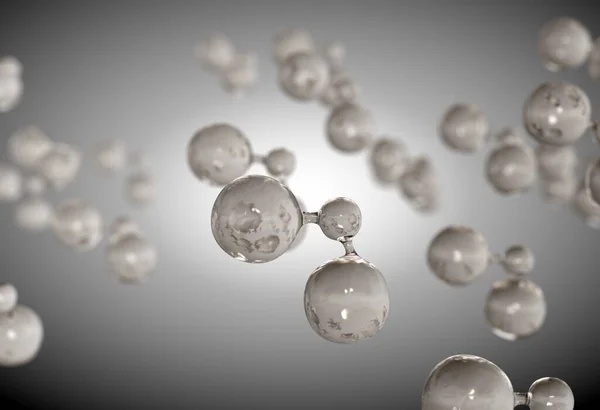 Molecules Underneath Gather — Stock Photo, Image