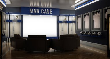 Soccer Man Cave Interior