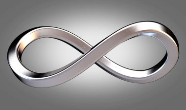Infinity Symbol Metal clipart