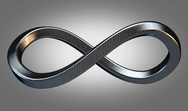 Symbole d'infini Fibre de carbone — Photo