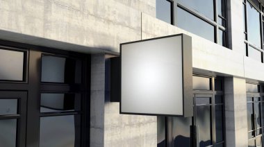 Kare Işıkkutusu Dışarıdaki Dükkan Cephesi