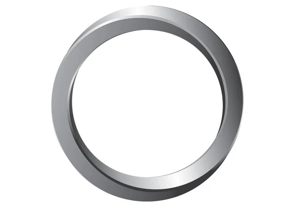 Evighetsring Metall — Stock vektor