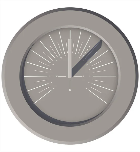 Reloj Sol Aspecto Moderno — Vector de stock