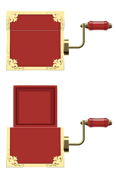 2019 Tracce Red Jack Una Scatola — Vettoriale Stock