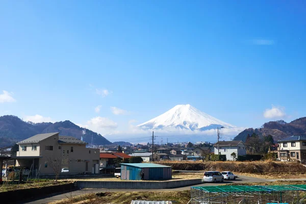 Kawaguchiko Japan März 2018 Fuji Ist Der Größte Berg Japans — Stockfoto