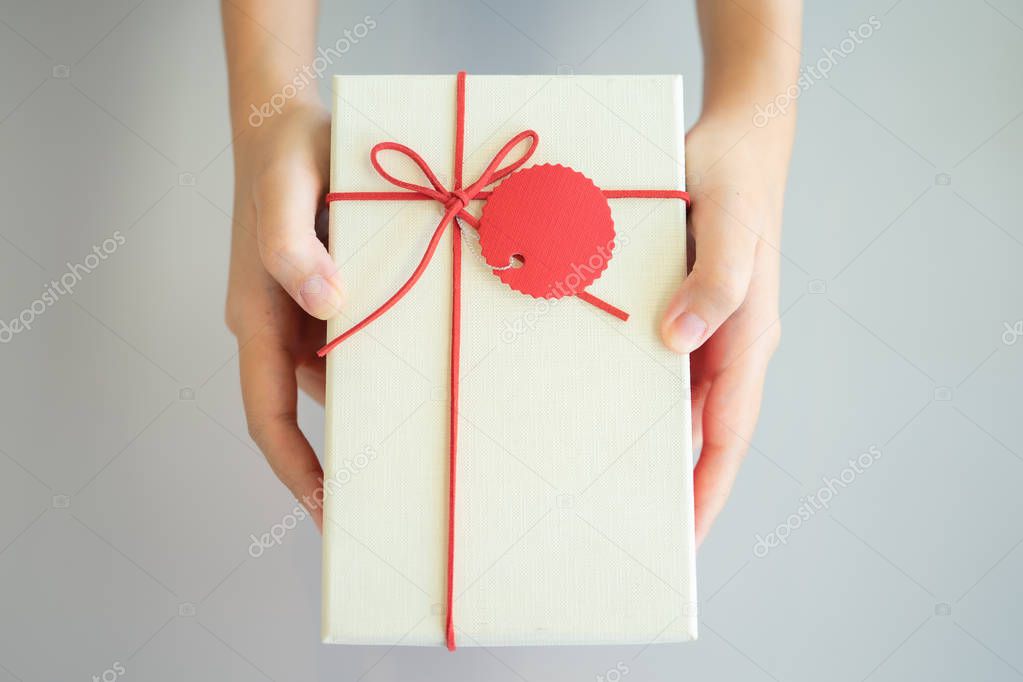 Giving gifts to loved ones at important festivals. Chrismas Day,