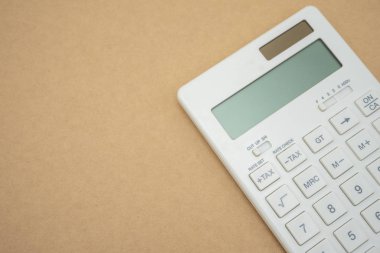 Tuş takımı vergisi düğmesi vergi hesaplaması Için. Kolay hesaplamak için. üzerinde Whi