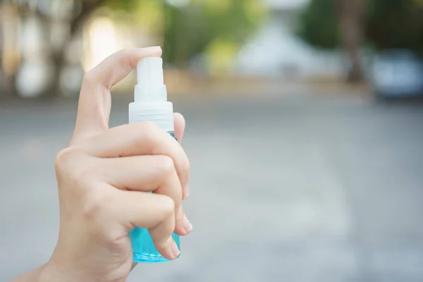 Germe Vírus Limpador Bactérias Feito Álcool Propriedades Limpeza Para Segurança — Fotografia de Stock