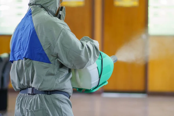 Spruzzatori Disinfettanti Germi Che Aderiscono Sugli Oggetti Sulla Superficie Prevenire — Foto Stock