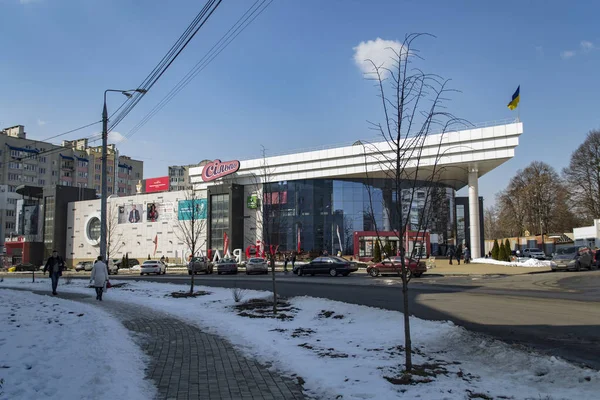 Vinnytsia, Ukraina - 24 mars 2018 Vinnytsia staden. Podillya cit — Stockfoto