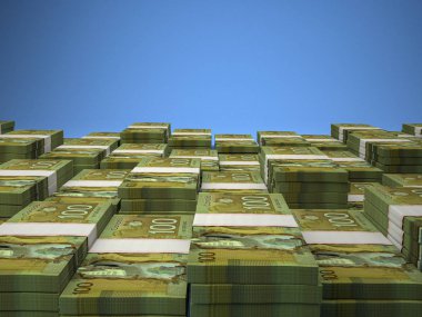 Cad. Kanada para birimi arka planı. Yakın çekim fotoğraf. Can Doları
