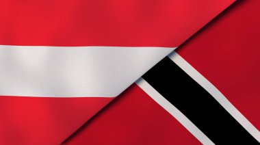 Avusturya, Trinidad ve Tobago 'nun iki eyaleti. Kaliteli bir iş geçmişi. 3d illüstrasyon