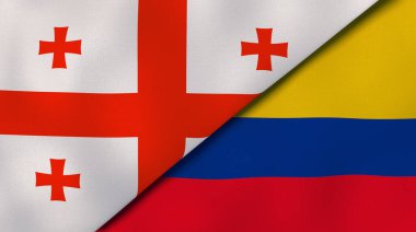 Georgia ve Kolombiya 'nın iki eyaleti. Kaliteli bir iş geçmişi. 3d illüstrasyon
