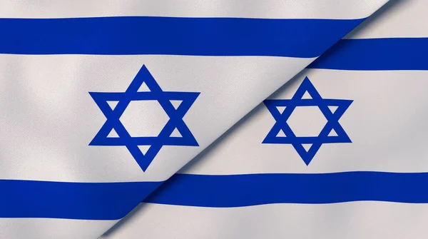 Two States Flags Israel Israel High Quality Business Background Illustration — Stock Photo, Image