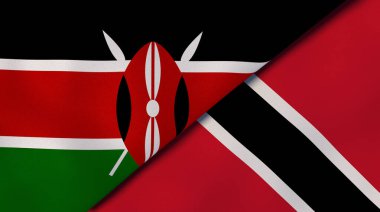 Kenya, Trinidad ve Tobago 'nun iki eyaleti. Kaliteli bir iş geçmişi. 3d illüstrasyon