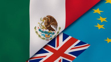 Meksika ve Tuvalu 'nun iki eyaleti. Kaliteli bir iş geçmişi. 3d illüstrasyon