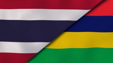 Tayland ve Mauritius 'un iki eyaleti. Kaliteli bir iş geçmişi. 3d illüstrasyon