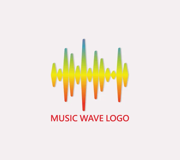 Kleurrijke soundwave logo. — Stockvector