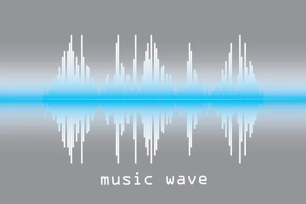 Ilustración de onda sonora . — Vector de stock