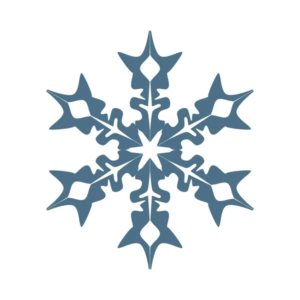 Vector sneeuwvlok logo. — Stockvector