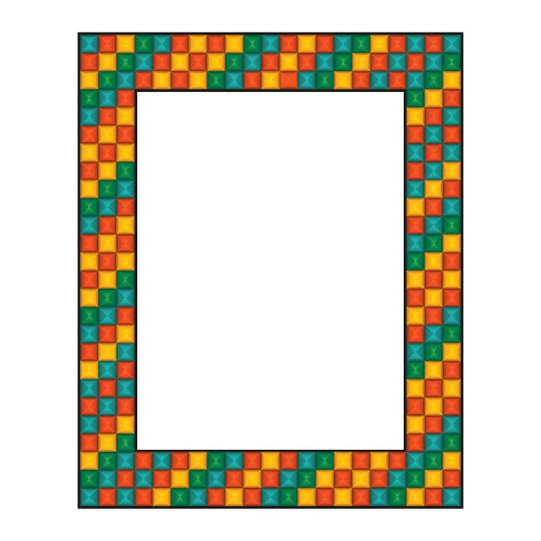 Quadro de mosaico colorido —  Vetores de Stock