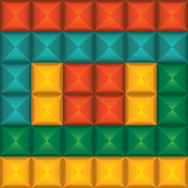 Bunte Quadrate Hintergrund — Stockvektor