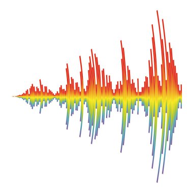 Gökkuşağı dengeleyicisi. Pulse müzik çalar şarkı söylüyor
