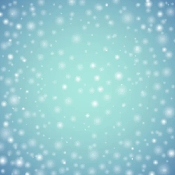 Luz embaçada bokeh inverno fundo. Holiday snowfall ilustração . — Fotografia de Stock