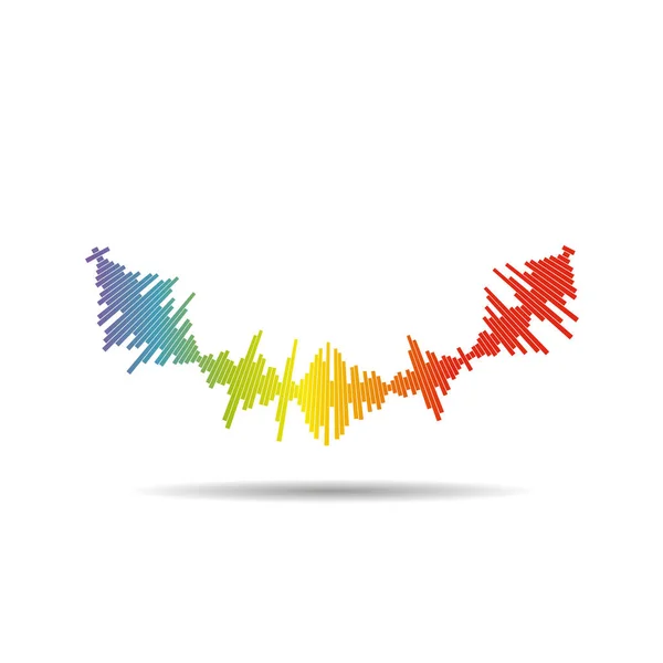 Στοιχείο ισοσταθμιστή Rainbow με τη μορφή ενός χαμόγελου — Φωτογραφία Αρχείου