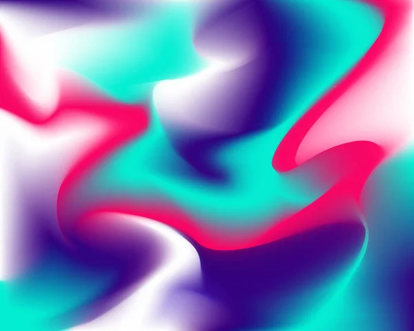 Abstrakte Verläufe Farben Mesh-Hintergrund. verschwommene helle neonfarbene dynamische Wellen. Vektor moderne digitale Mischung aus lebendigen — Stockvektor
