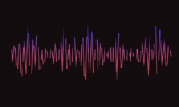 Современные стилизованные волновые линии для элементов дизайна в концепции музыки, техники. Грэмми музыкальный логотип. Абстрактный красочный импульсный эквалайзер. Jpeg — стоковое фото