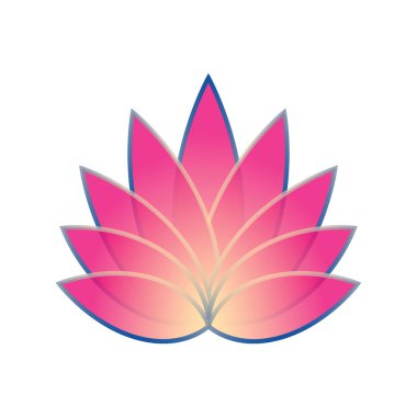 Lotus çiçeği spa ikonu. Beyaz arka planda çiçekli izole sembol. Sağlık endüstrisi için Jpeg logotype