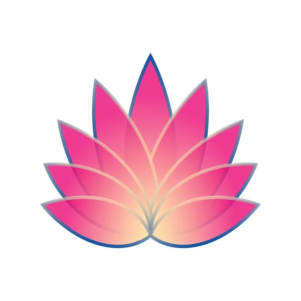 Icono de spa de flor de loto. Símbolo floral aislado sobre fondo blanco. Logotipo de Jpeg para la industria Wellness — Foto de Stock