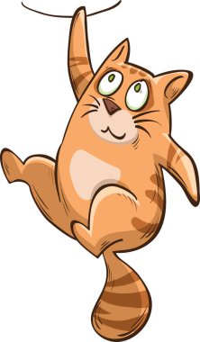 Karikatür kedi oynuyor