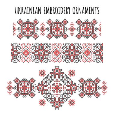 Ukrayna nakış süsler seti
