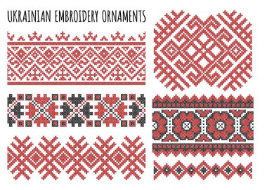 Ukrayna çapraz dikiş seti