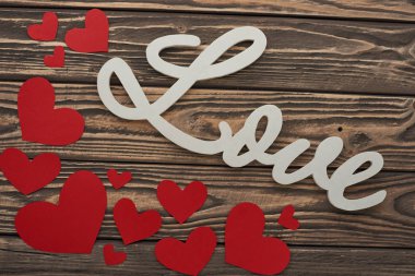 Sevgililer günü kalp ve sevgi