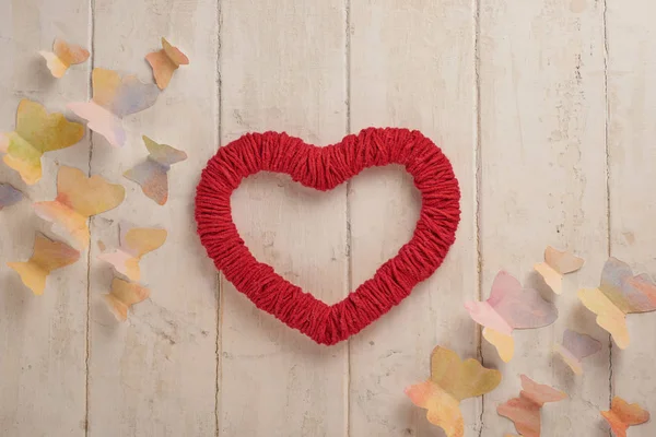 Sevgililer Günü Kalp Doku — Stok fotoğraf