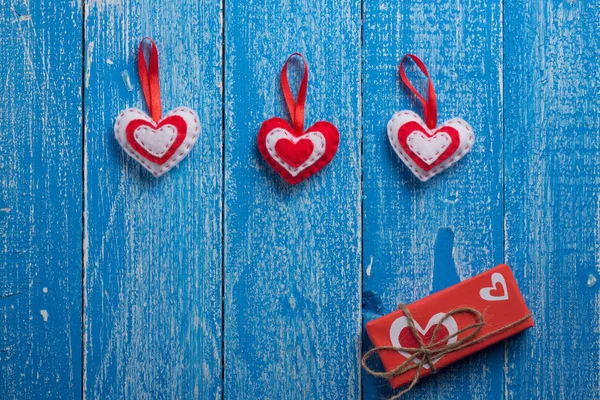 Heart Wooden Texote — Stock Photo, Image