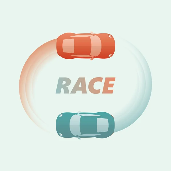 Racing Championship Logo / Emblem. Retro Style Vector Illustration. — Διανυσματικό Αρχείο