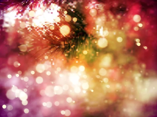 Close-up van de kerstboom achtergrond — Stockvector