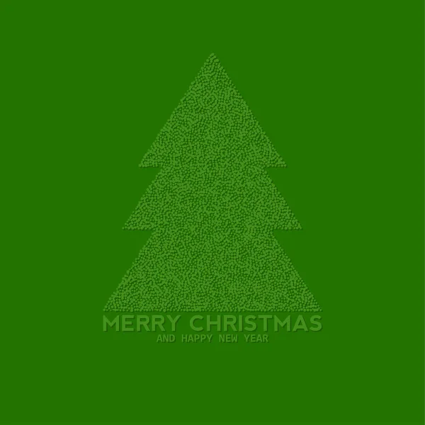 Διάνυσμα χριστουγεννιάτικο δέντρο φτιαγμένο από τελείες — Διανυσματικό Αρχείο