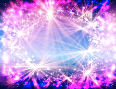 Işıkları ile soyut Noel arka plan tasarım