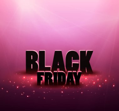 Siyah Cuma satış arka plan kırmızı ışıklar ile.